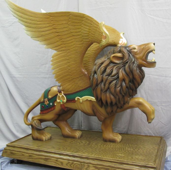 Winged Carousel Lion